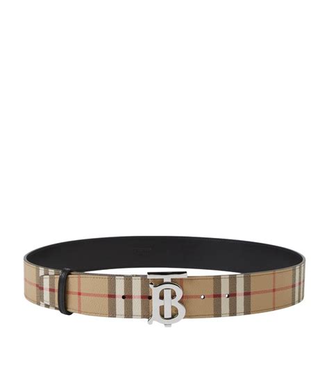 grey burberry belt|burberry reversible check belt.